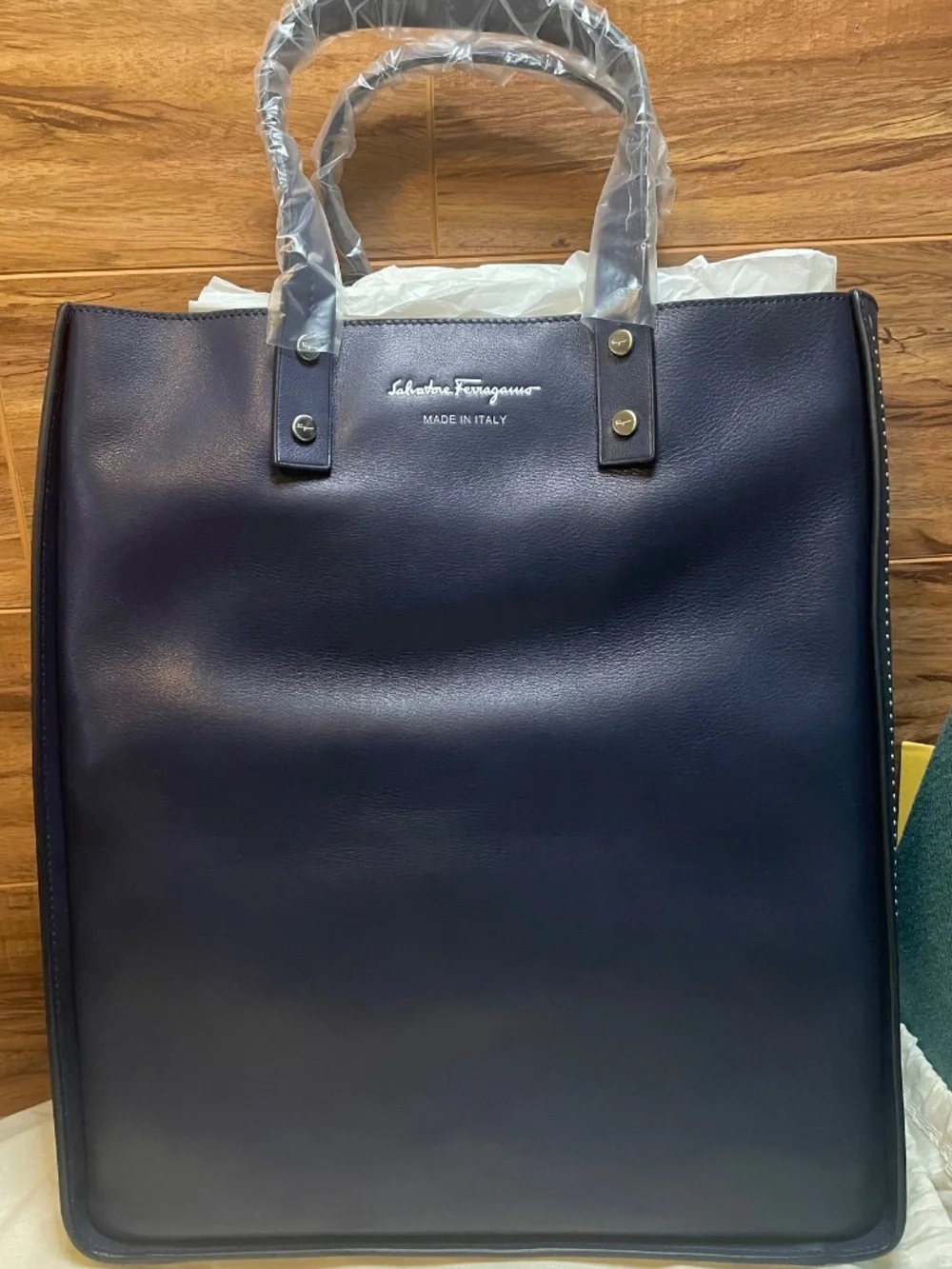Salvatore Ferragamo -  Studded Shopper Tote - MSRP 1300 - Made in Italy